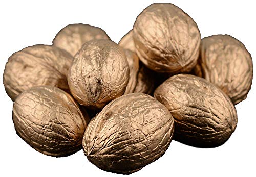 KLAMOTTEN STORE Walnüsse Gold Silber Kupfer 10 Stück Naturprodukt...