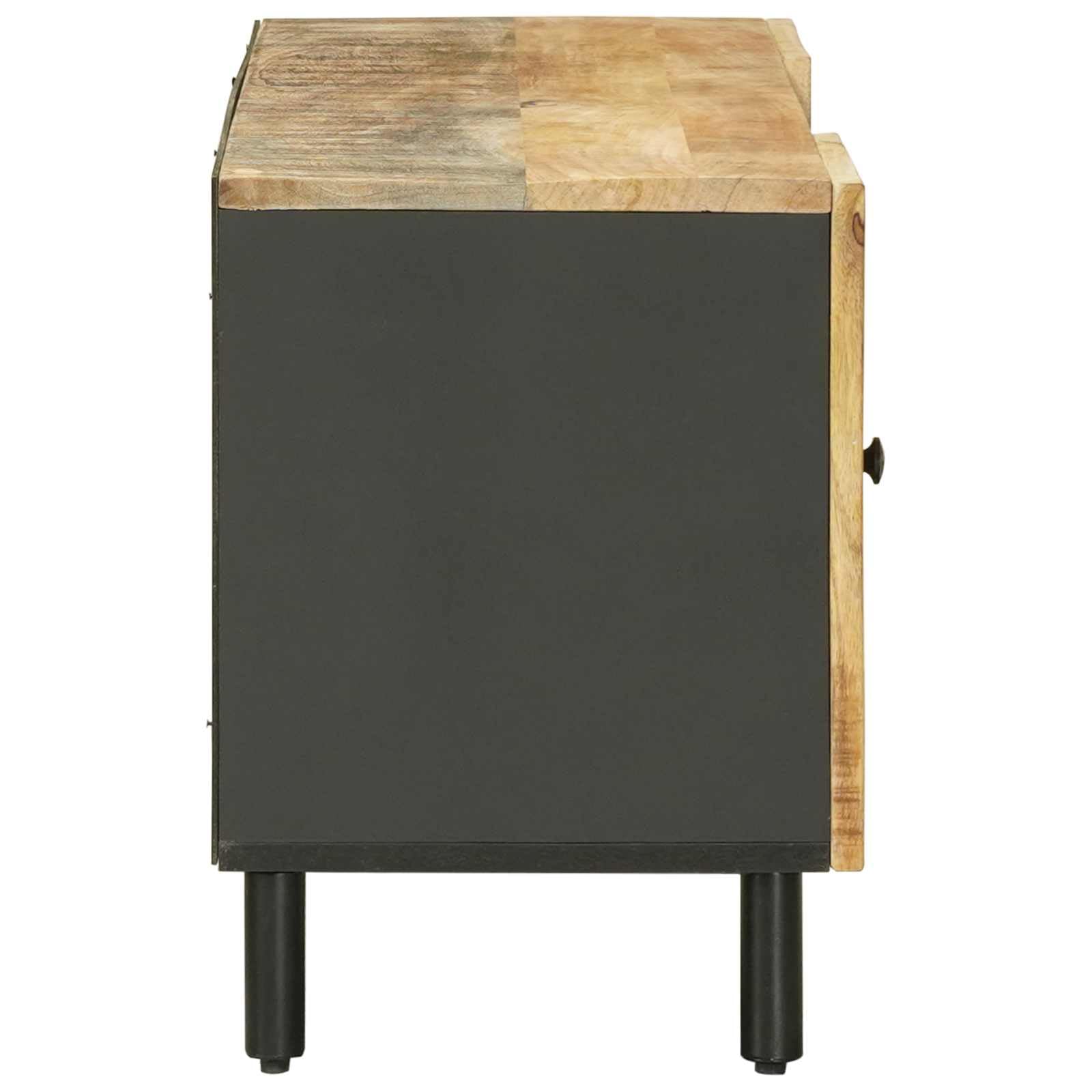 Mueble de almacenamiento de madera, mango macizo, 105 x 33 x 46 cm, color