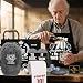 NVTROVI 70th Birthday Gifts for Men Whiskey Glass Set, 70th Birthday Party Supplies with 11 Oz Whiskey Glass Coaster Stone Baseball Cap Apron Sock Toilet Paper Keychain for Him, Dad, Husband, Friends