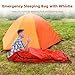 yeeplant with Whistle, Survival Portable Bivvy Sack, Lightweight Survival Bag Emergency Supplies for Outdoor Camping Hiking Climbing, 12 Sets Emergency Waterproof Sleeping Blanket