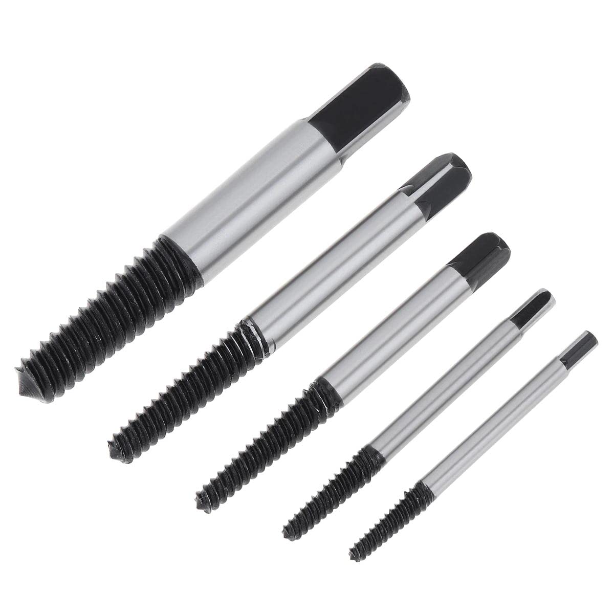 uptodateproducts 5pcs/lot High Carbon Steel Damaged Screw Extractor Easy Out Set Drill Bits Broken Bolt Stud Remover Tools with Plastic Box (B09JK665ZT) Amazon Price History, Amazon Price Tracker