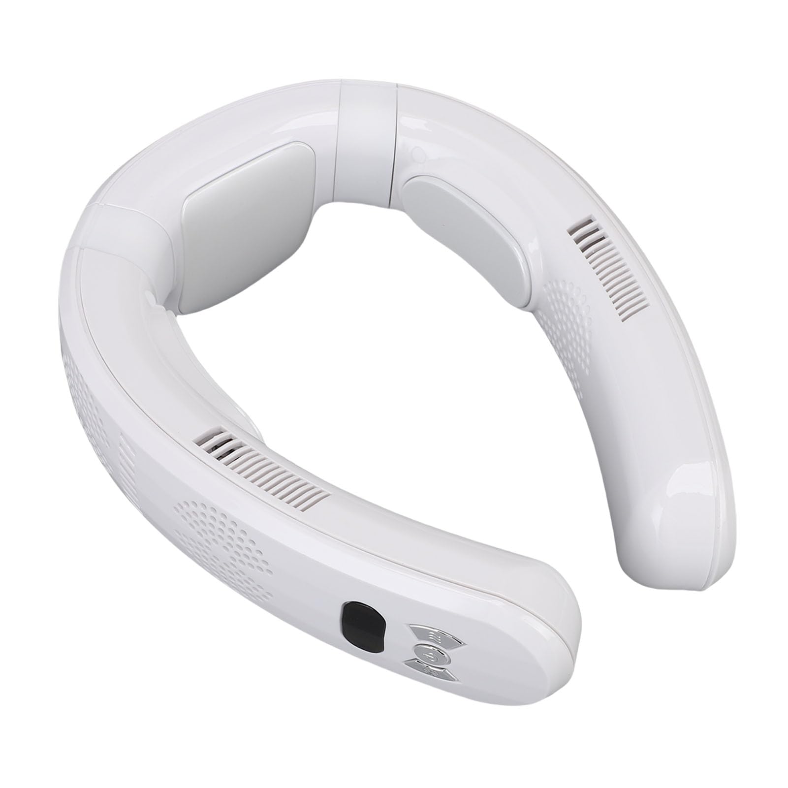 Tragbarer Nackenventilator, 360°-Kühlung, 10.000 MAh, Wiederaufladbare Klimaanlage, Persönlicher Ventilator, 3 Geschwindigkeiten, Kühlung und Heizung, Dual-Use-Ventilator ohne Flügel, Ideal