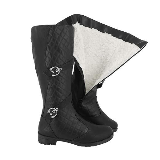 Bota de Neve 100% forrada Lã Pelo Feminina Inverno Montaria Impermeável AM3603