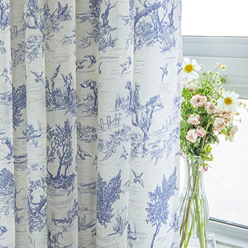 GLORY SEASON French Country Village Curtains 2 Panels Classic Floral