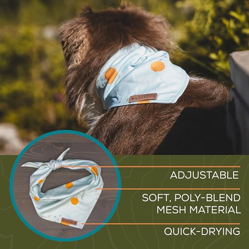Image of Wilderdog Dog Bandana with Lightweight Quick Drying Poly-Blend Mesh Material in Barnaget