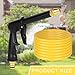 elthmpr 5m Wasserschlauch Garten 1/2 zoll - PVC Gartenschlauch Set mit Hochdruck Spritzpistole, 2 Standardanschlüsse & 1 Universalanschluss, Anti-Knick Schlauch für Garten, Autowäsche und Balkon