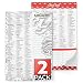 Arteza Grocery List Magnetic Notepad to Do List, 6x9 inches, Pack of 2, 60 Premium 68Lb/100gsm Pages Each for Hanging on Fridge & Shopping