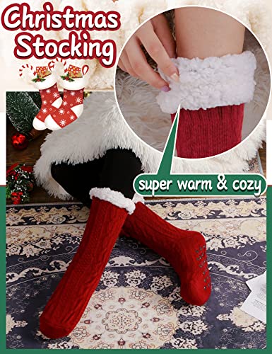 Image of EBMORE Women Slipper Fuzzy Socks Fluffy Cozy Cabin Warm Winter Soft Thick Comfy Fleece Non Slip Home Socks