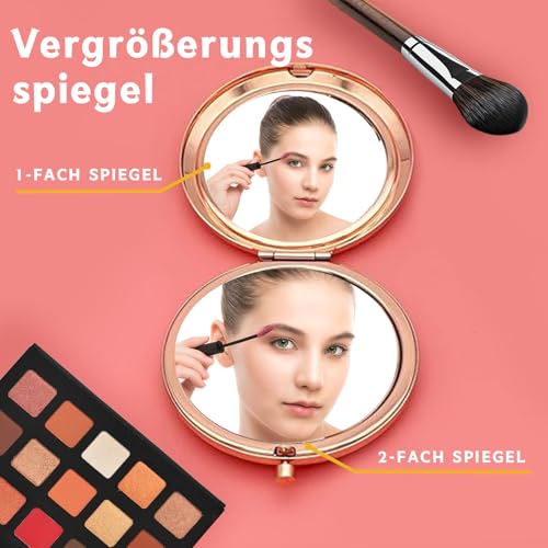 VivaJoy 16 Geburtstag Mädchen - Geschenk 16 Jahre Mädchen, 16 Jährige, Kompakter Make-up-Spiegel, 16. Geburtstag Geschenke für Schwestern, Beste Freundinnen, Frauen