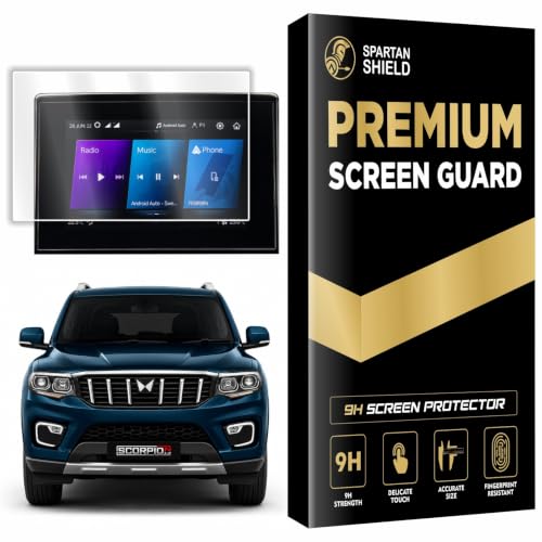 Image of Spartan Shield Screen Guard for MAHINDRA SCORPIO N 2026 Facelift || 8 Inch Infotainment Touchscreen Protector || Z4 & Z6 Models || Car Display Accessories [Not Tempered Glass]