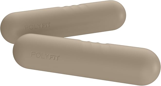 Polyfit Dumbbell Weight Bars for Women - 3.3 LB Each | 6.5 LB Pair - Dumbbell Set for Walking, Yoga, Dance, Barre, Pilates, Cardio, Aerobics