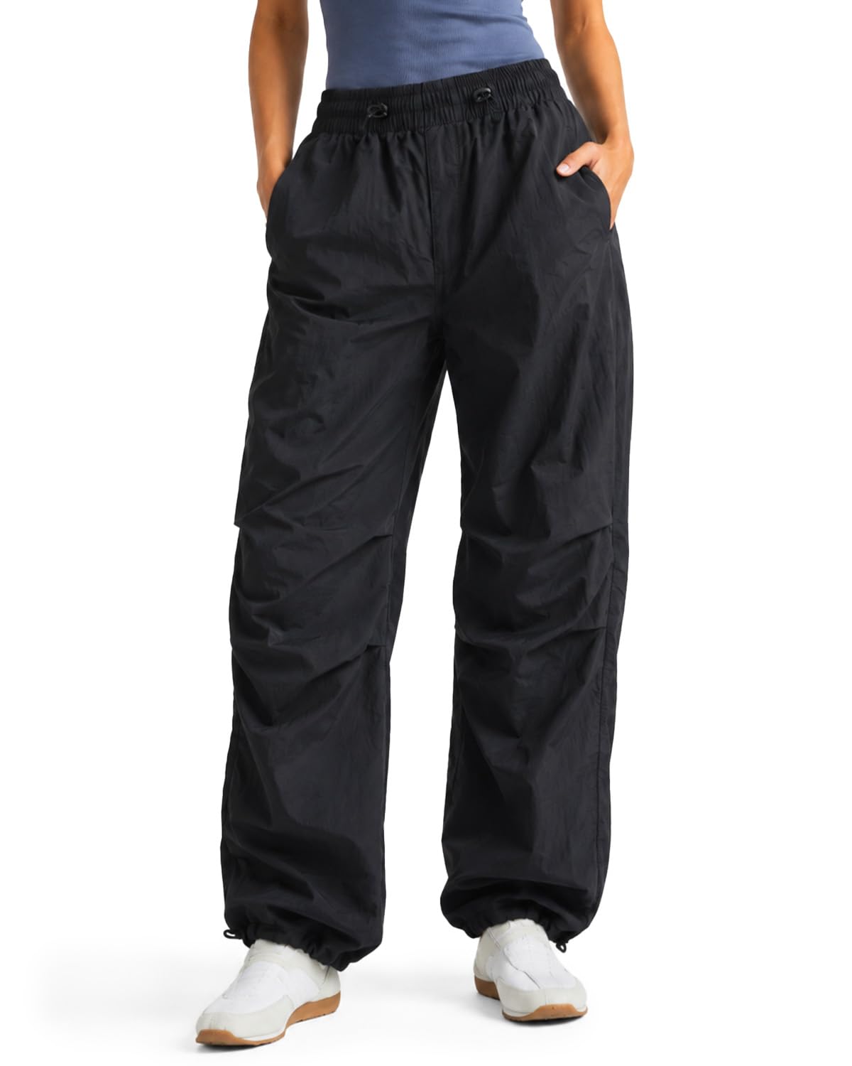 Zylioo Tall Women's Baggy Parachute Jogger Pants