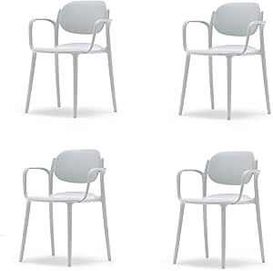 Kit 10 Sedie Per Ufficio Con Bracciolo E Tavoletta - Grigio, Impilabili, Certificato CATAS - Foto 8