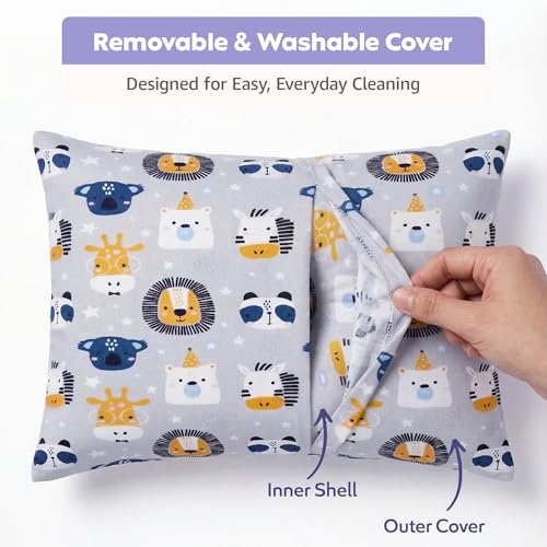 Image of A Cherry Soft Comfort Cushion for Toddlers (2+ Years) | Cotton Cover | Washable | Lightweight