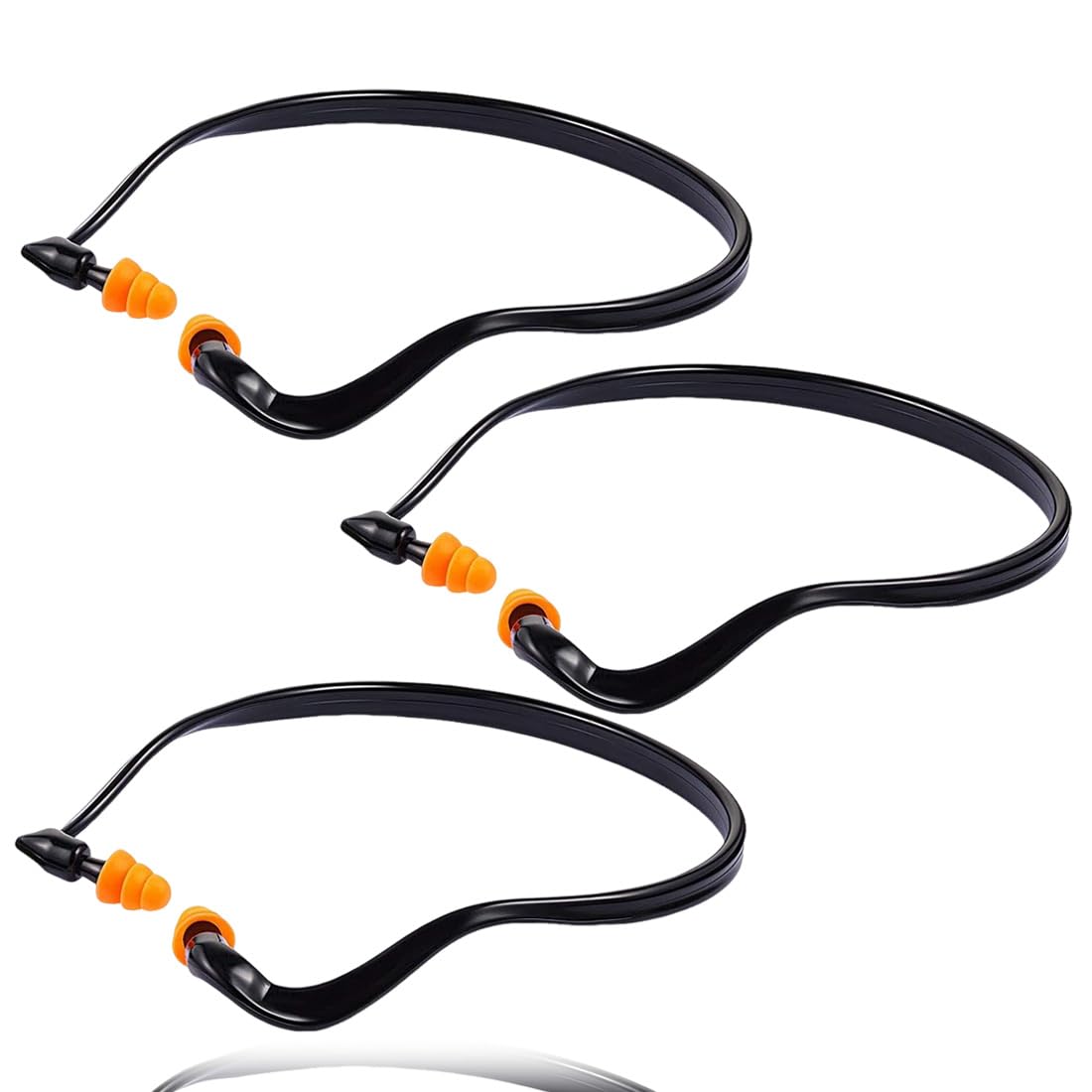 4 Paia Di Tappi Per Orecchie Con Fascia – Protezione Udito Riutilizzabile In Silicone Per Dormire, Sparare, Cantiere - 5