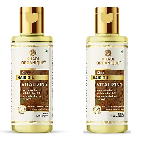 Image of Khadi Organique Vitalizing Hair Oil Without Mineral Oil 200ML (2)