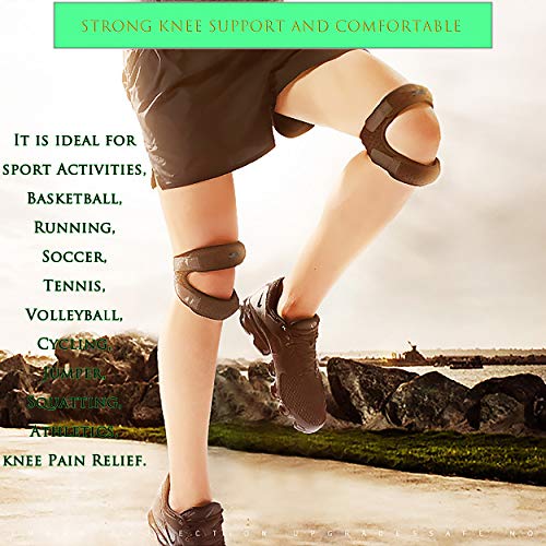 Hirui Dual Patella Knee Straps, Knee Brace Patella Stabilizer For Knee Pain Relief, Running, Tennis, Jumping, Arthritis, Tendonitis, Injury Recovery, Joint And Muscles Protection, Adjustable (Black) #TOP6