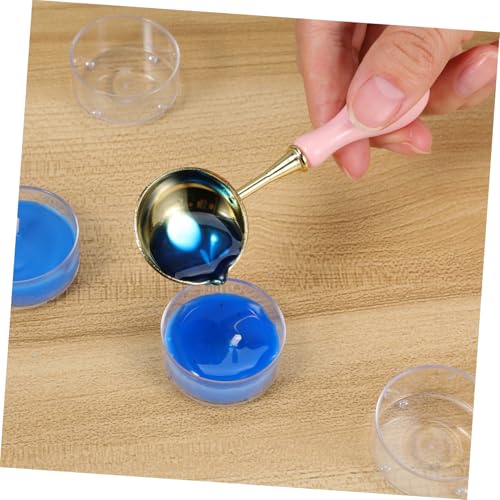 Vasos portavelas de plastico transparente KOMBIUDA base estable resistente al calor 15ml 7