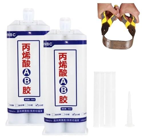 Universal Ab Glue - Weld-Like Durability, All-Purpose Repair Glue Metal Repair Agent,Metal Glue Heavy Duty Waterproof,AB Glue Waterproof Insulation Sealant for Repairing All Surfaces (2pcs)
