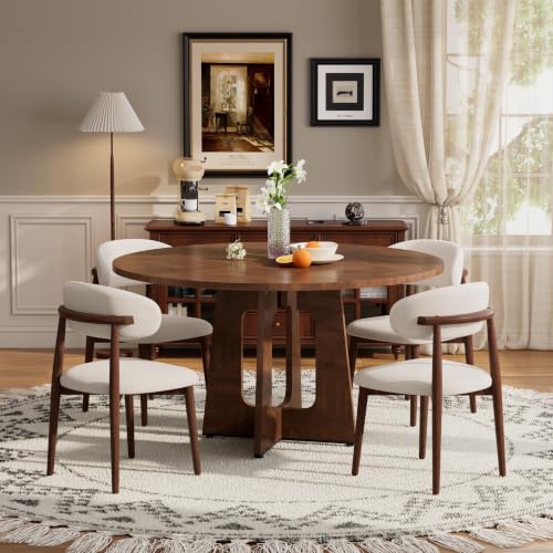 SIZOTA 47" Round Dining Table Set