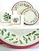 lxhol72 Lenox Holiday Holly Paper Plates and Napkins Set, 72 pc, Christmas