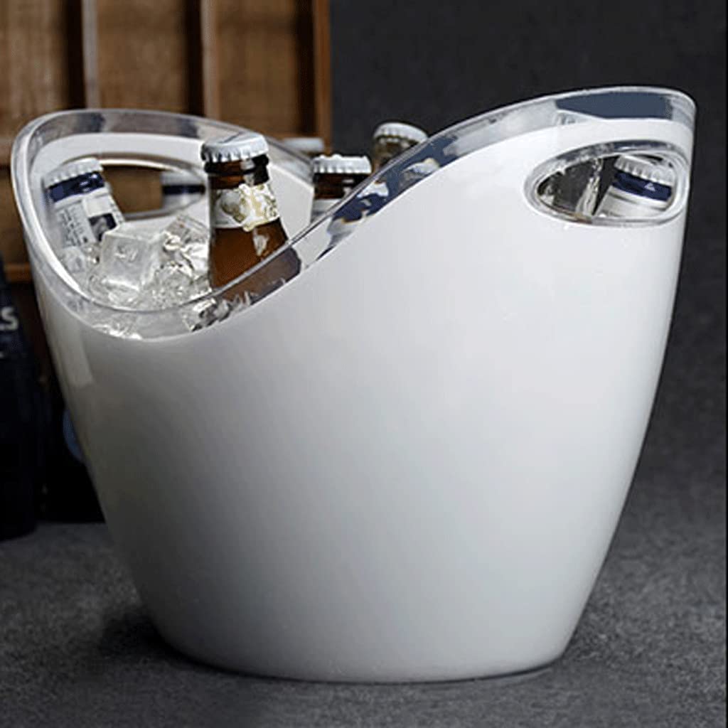 Habiba EIS Eimer Eiskübel in Barrenform, kreativer, langlebiger Mehrzweckbehälter für Barbankette, Kühlkübel für Bier, Champagner, Wein Dauerhaft
