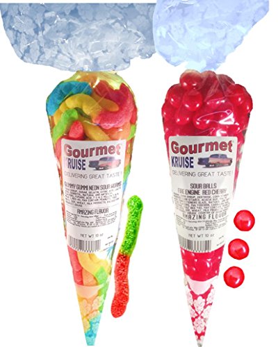 Sour Worms Gummy Gummi And Sour Cherry Balls 20 oz miniatura 1