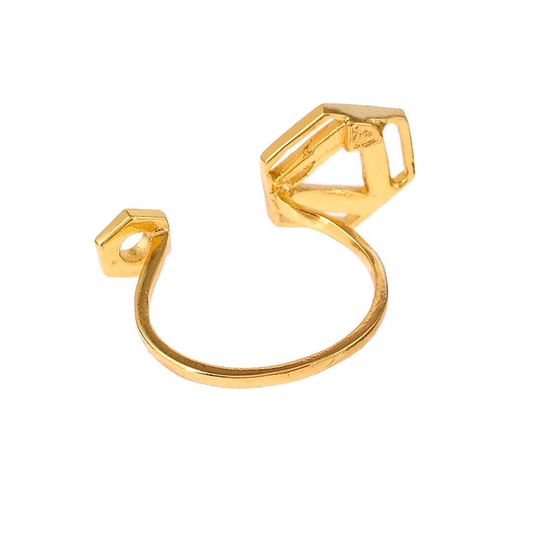 Benzene Hexagon Enamelled Open Ring