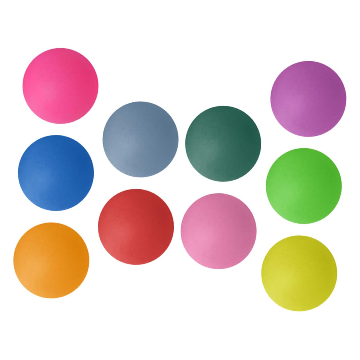 Toddmomy Reusable Plastic Party Balls 10pcs Small Pong Balls Round Surface for Arts Crafts Random Color