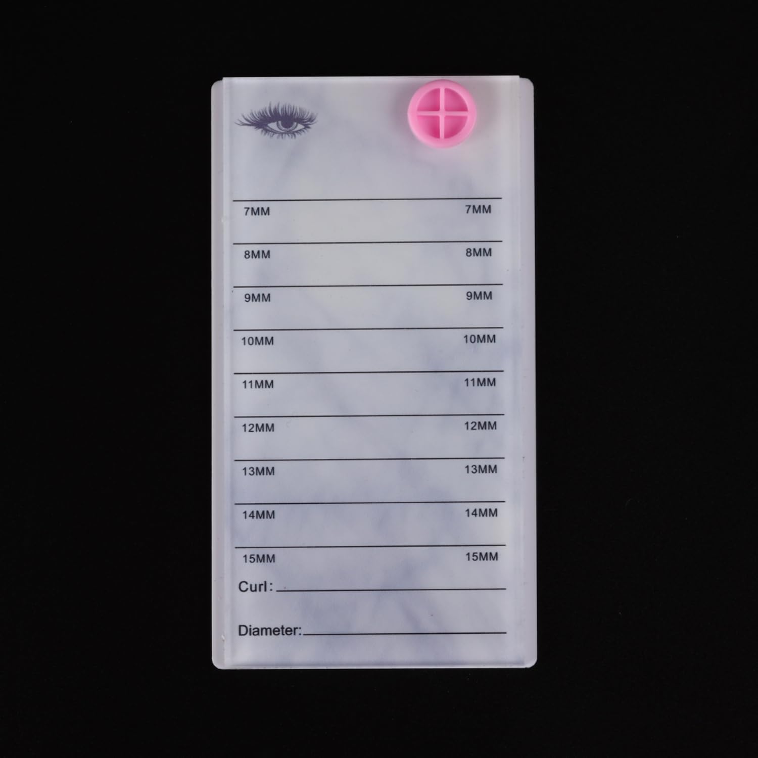 Acrylic Transparent Eyelash Storage Box, 8 Layers False Eyelashes Glue Pallet Holder Display Grafting Eye lashes Extension Close-Packed Display with 8 Pallets Clear Makeup Organizer (Marble White)