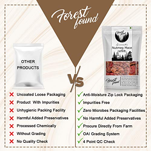 Image of Forest Found Nutmeg Mace (Javitri / Japatri) | Big Size, Kerala Origin, Natural & Aromatic Whole Spice, Pesticide Free, Ideal for Cooking, Baking, Desserts & Spice Blends | 100g