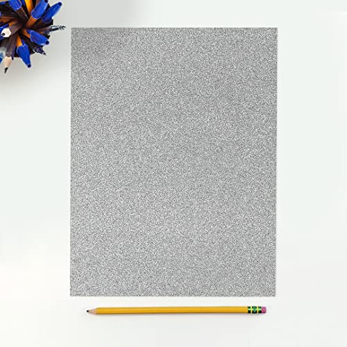 Luxpaper 8.5" X 11" Cardstock | Letter Size | Silver Sparkle | 106Lb. Cover | 50 Qty #TOP2