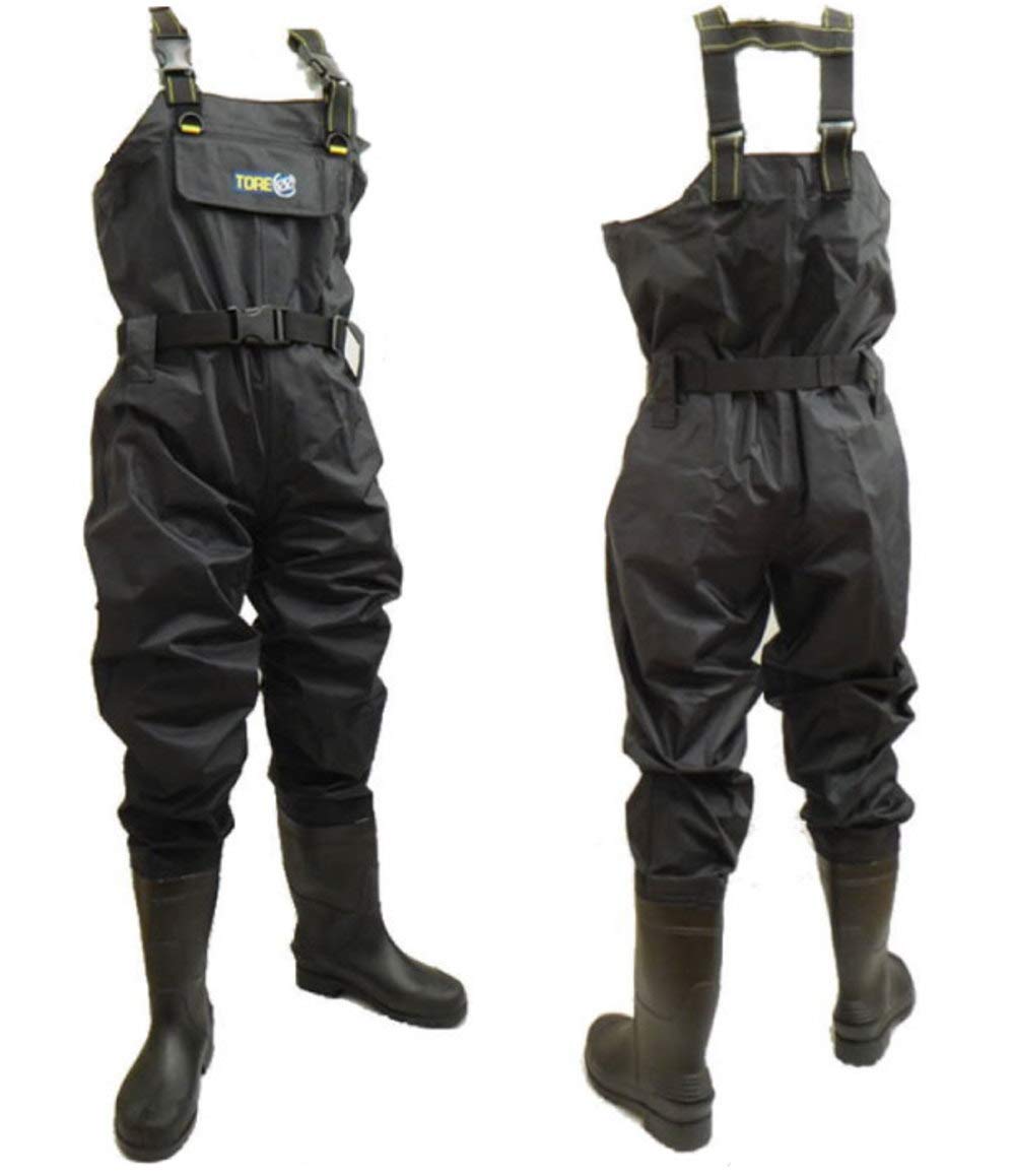 エクセル) ウェーダー チェストハイウェーダー420D(ラジアル) ブラック