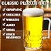 SiliFine 12 Pcs Clear Plastic Beer Stein Mug with Handle Shatter Resistant Large Dimpled Beer Drinking Cup Bulk for Juice Coffee Tea Fest Cocktail Picnic Everyday Drinking Party (12oz)