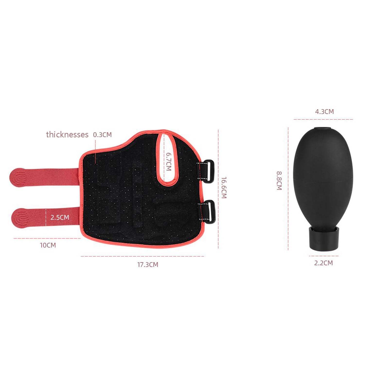 Muñequera Compresión, Muñequera Férula Mano, para Dolor, Quiste Ganglionar, Túnel Carpiano, Artritis, Tendinitis, Estabilizador Brazo para Hombres y Mujeres (Negro),Right Hand