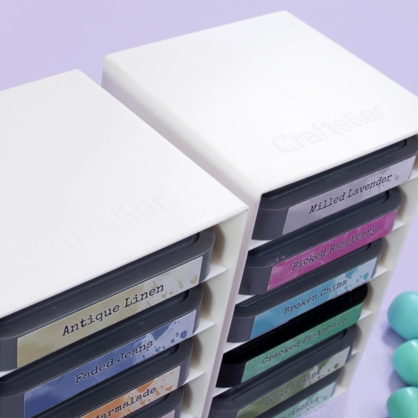 Image of Craftelier - Distress Oxide Ink Storage Racks | Capacity for 12 inks 7.5 x 7.5 cm (3.5 x 8 x 7.5 cm) | Size Approx. 3.3 x 8 x 7.8 cm (5.24 inch x 3.15 inch x 3.07 inch)