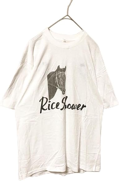 Amazon | 93年 競走馬 ライスシャワー ヴィンテージ Tシャツ Lサイズ 