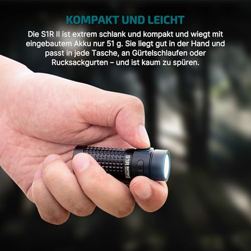 OLIGHT S1R II kompakte 1000 Lumen Taschenlampe
