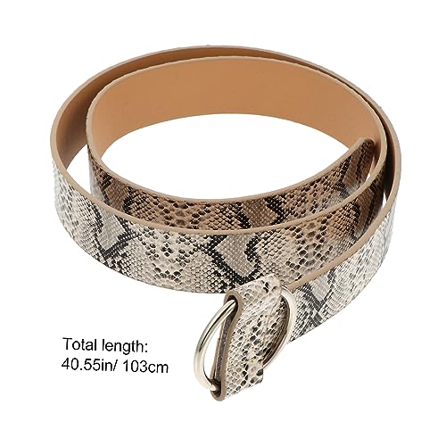 Casual Belt Zebra Print Imitation Leather Round Buckle Waistband Fashion Belt for Women2