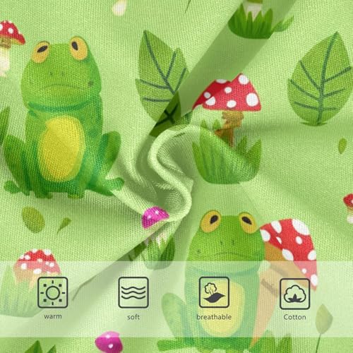 Cute Green Frogs Red Mushrooms Toddler Underwear Custom 2t Cotton Panties Little Girl Funny Kids Briefs Undies3