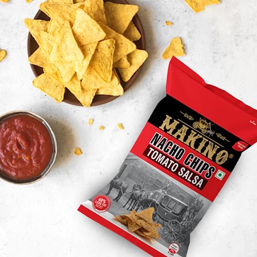 Image of Makino Nacho Chips (Multi Pack, Each 150 gm)(Pack of 3) (Tomato Salsa)