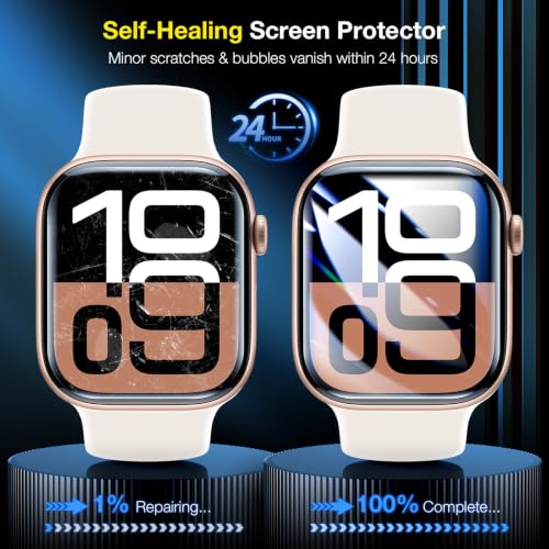 Image of LK 6 Pack for Apple Watch Series 11 / Series 10 Screen Protector 42mm - Anti-Scratch, Self-Healing Soft TPU Screen Protector for Apple Watch 42mm, Bubble Free, HD Transparent, Touch Sensitive