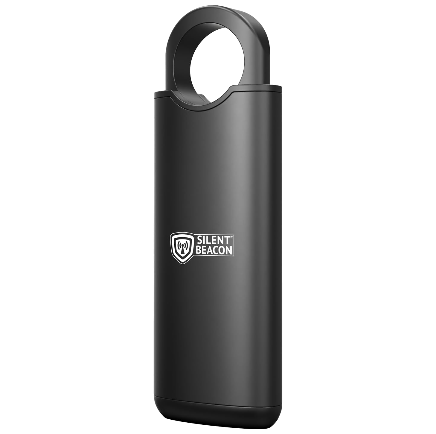 Silent Beacon Alarme de sécurité personnelle – Sirène de 135 dB avec lumière clignotante, activation de traction et de vibration, porte-clés rechargeable USB-C pour femmes, personnes âgées, étudiants