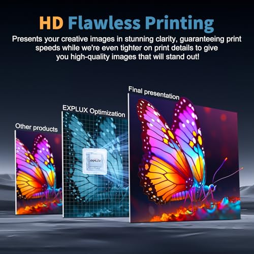 explux a4 dtf printerwith xp600 printhead with anti-clogging technology  200 high speed printingfor diy t-shirtother textiles2-year ink included