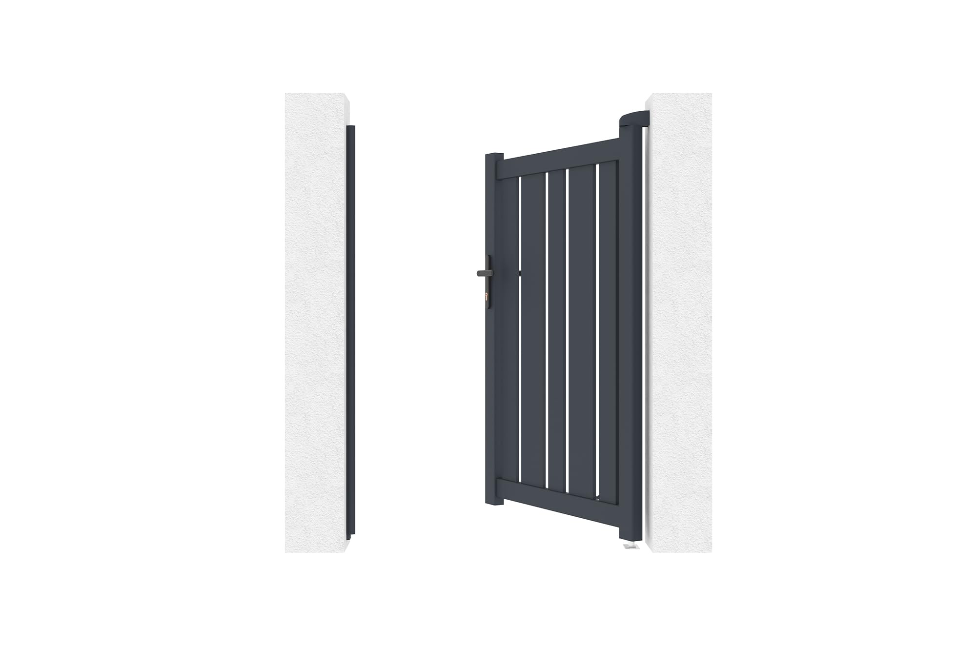 Casanoov Portillon 1m VEYMONT H.140cm aluminium gris