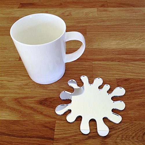 Super Cool Creations Coasters - Splash Shaped - Mirrored - 4 Set — image 1