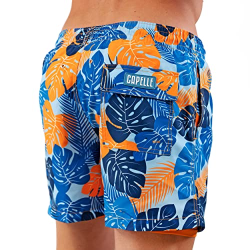 Capelle Miami Men's Luxury Swim Shorts - Blue Jungle3