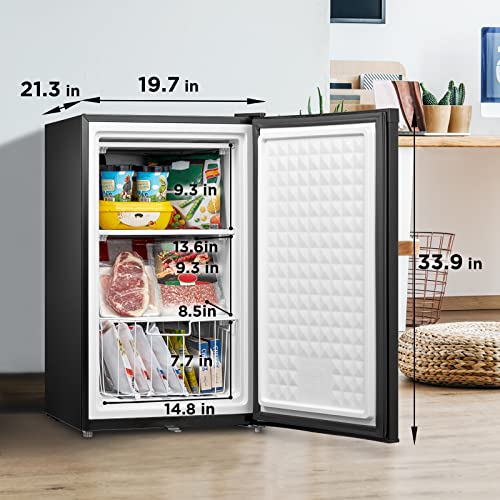Midea MRU03M2ABB Upright Freezer Large Black thumb #3