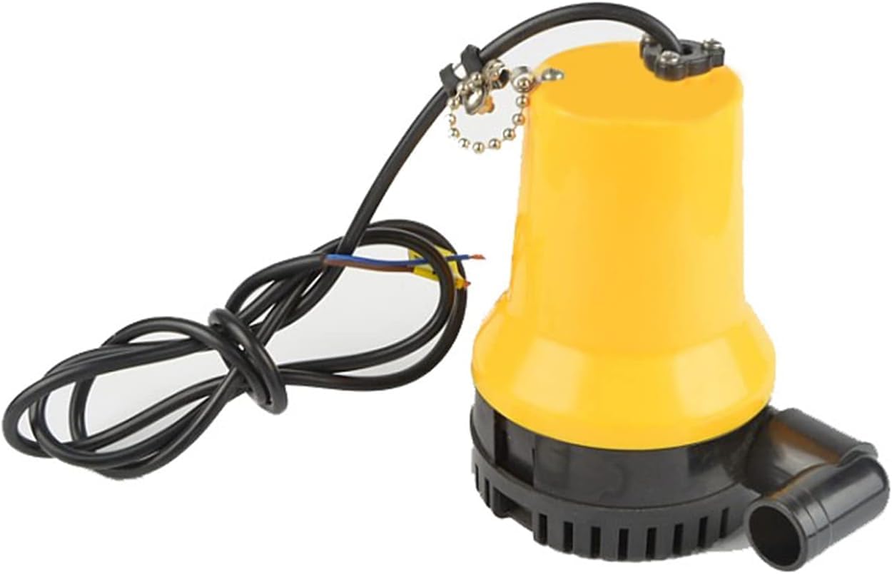 CHRISK 5m DC 12V / 24V Pompa dell'Acqua Solare del pozzo Profondo, 4500L / H Pompa sommergibile per la circolazione dell'Acqua del Motore brushless Fontana di irrigazione Fish Pond