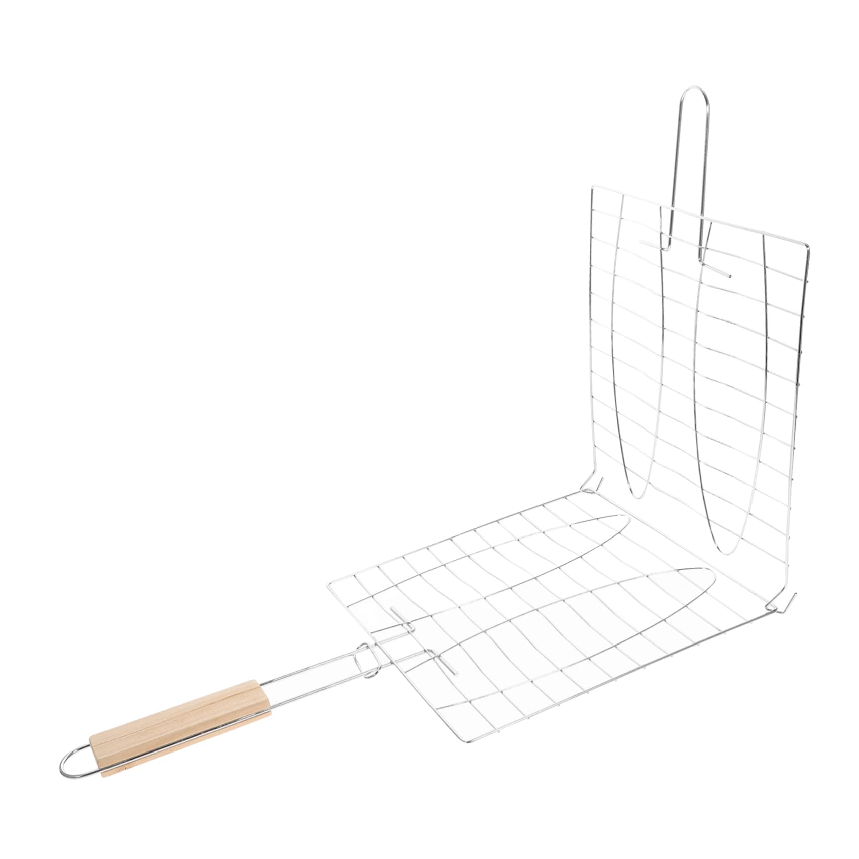 ibasenice Bbq Tools Bbq Fish Basket Clip Grill Grate Accessory for Barbecue Grill Random Color